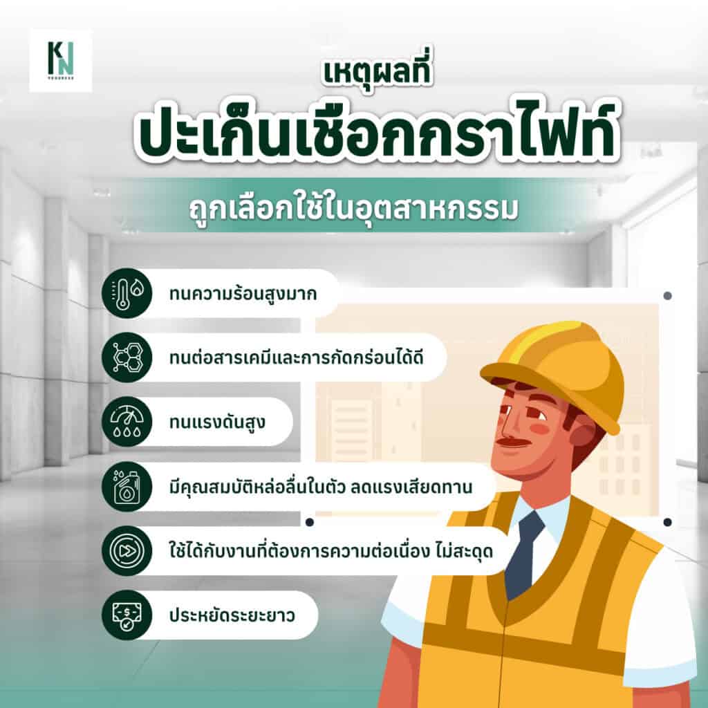 เหตุผลที่ปะเก็นเชือกกราไฟท์ถูกเลือกใช้ในอุตสาหกรรม
