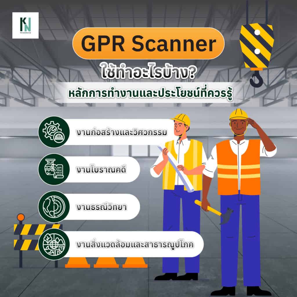 GPR Scanner ใช้ทำอะไรบ้าง? หลักการทำงานและประโยชน์ที่ควรรู้
