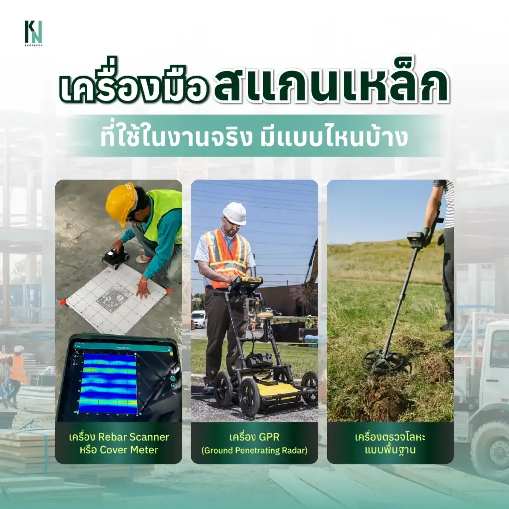 เครื่องมือสแกนเหล็กที่ใช้ในงานจริง มีแบบไหนบ้าง