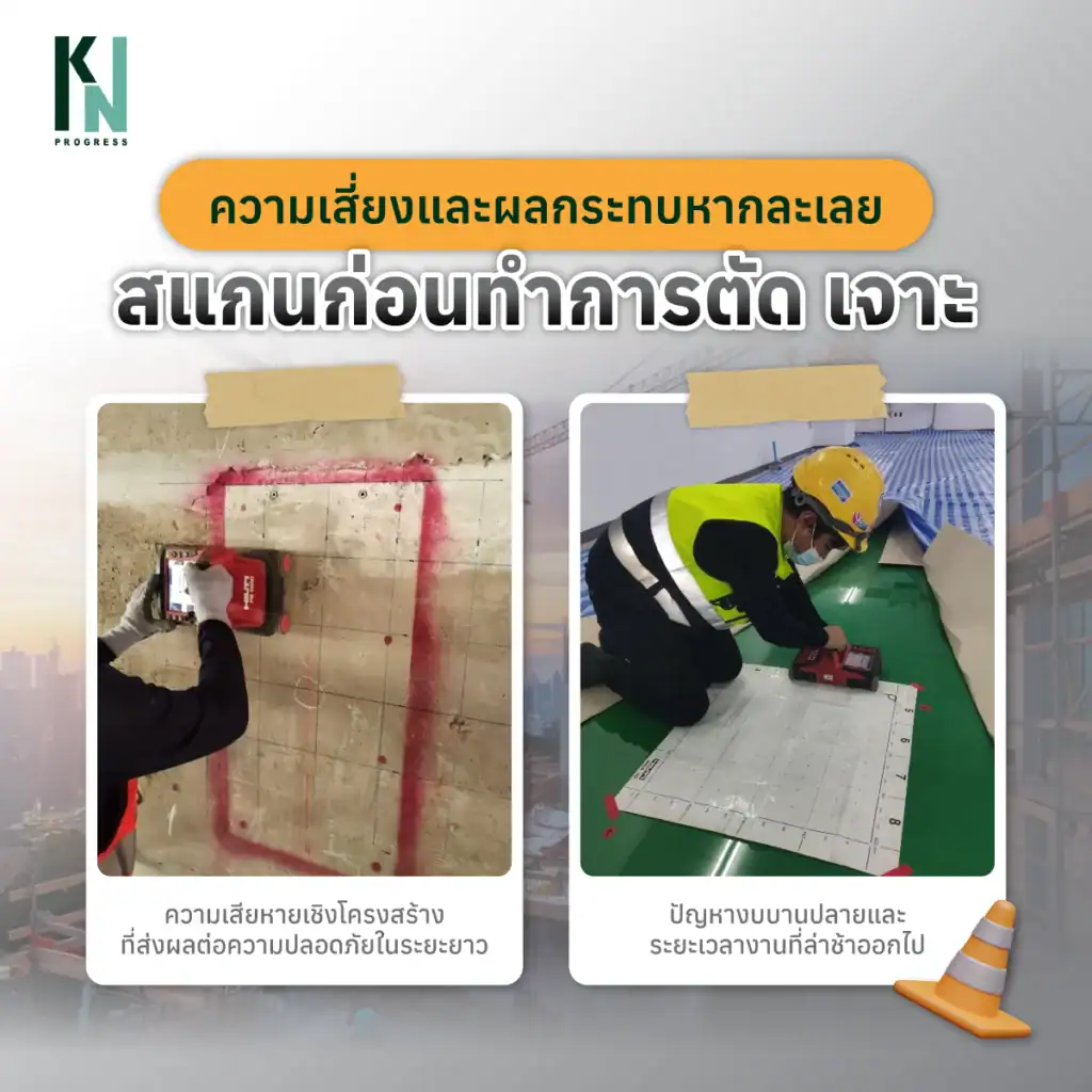 ความเสี่ยงและผลกระทบหากละเลยการสแกนก่อนทำการตัด เจาะ
