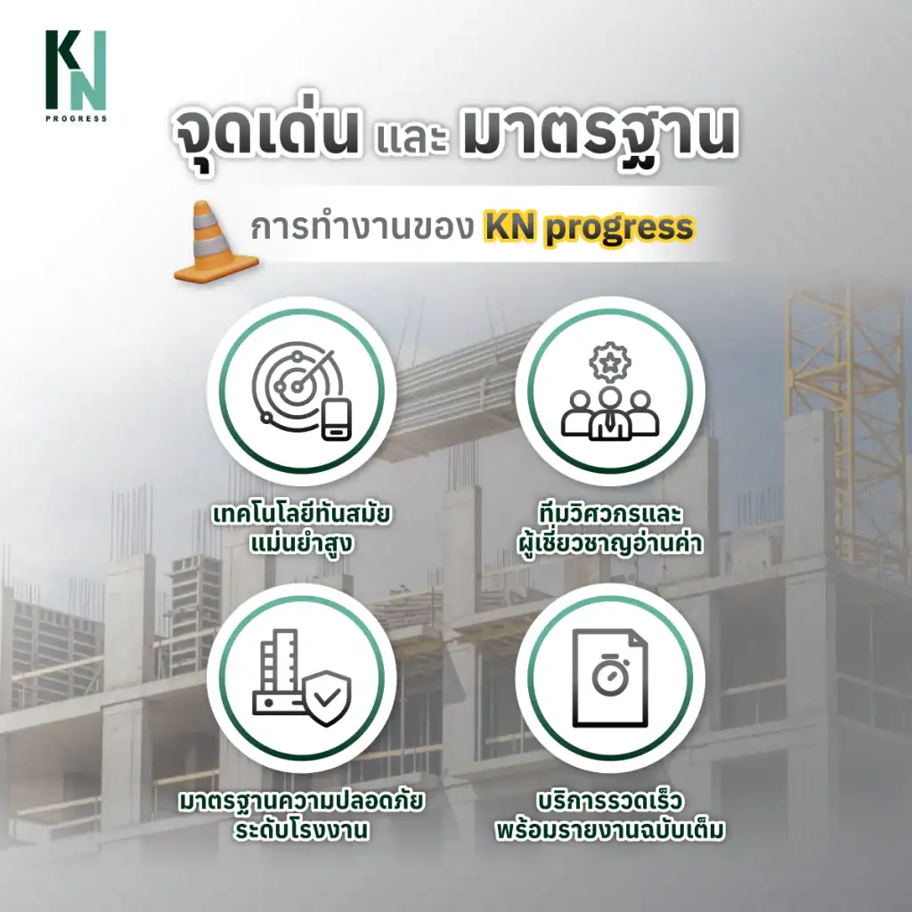 จุดเด่นและมาตรฐานการทำงานของ KN progress